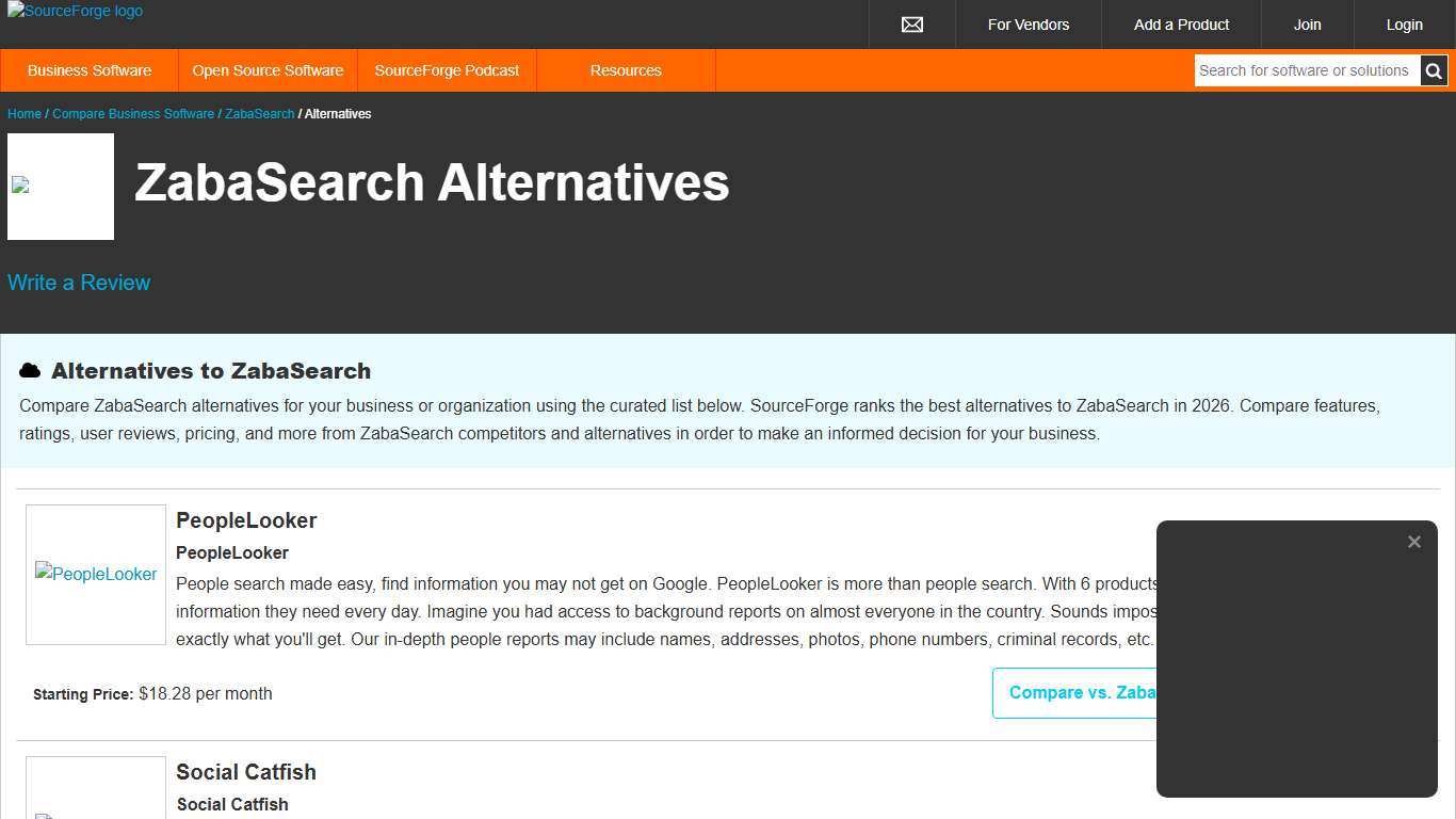Best ZabaSearch Alternatives & Competitors