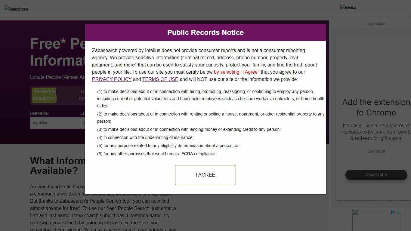 Free* People Search Engine - Search By Name & Phone Number | ZabaSearch